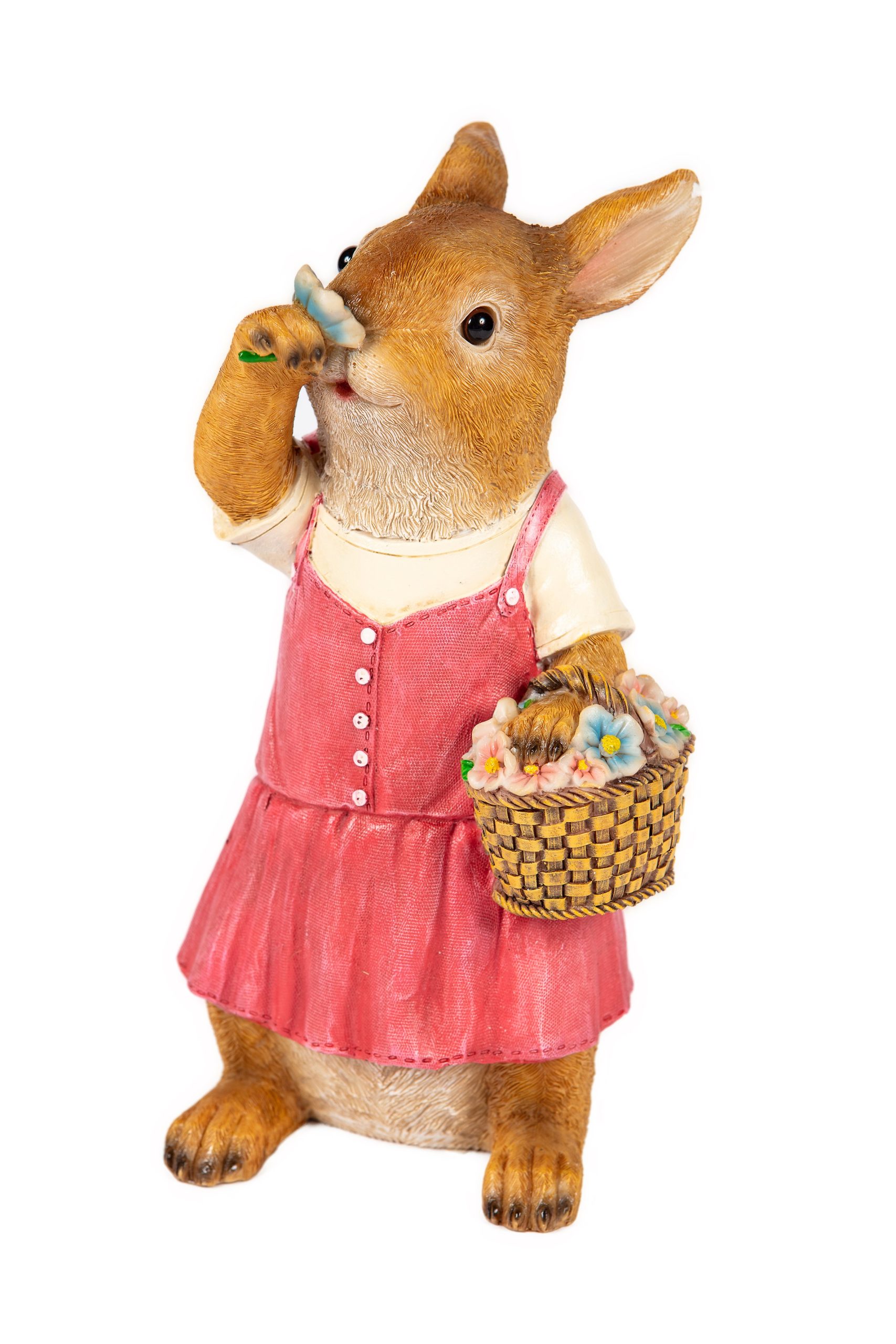 Girl Rabbit Picking Flowers