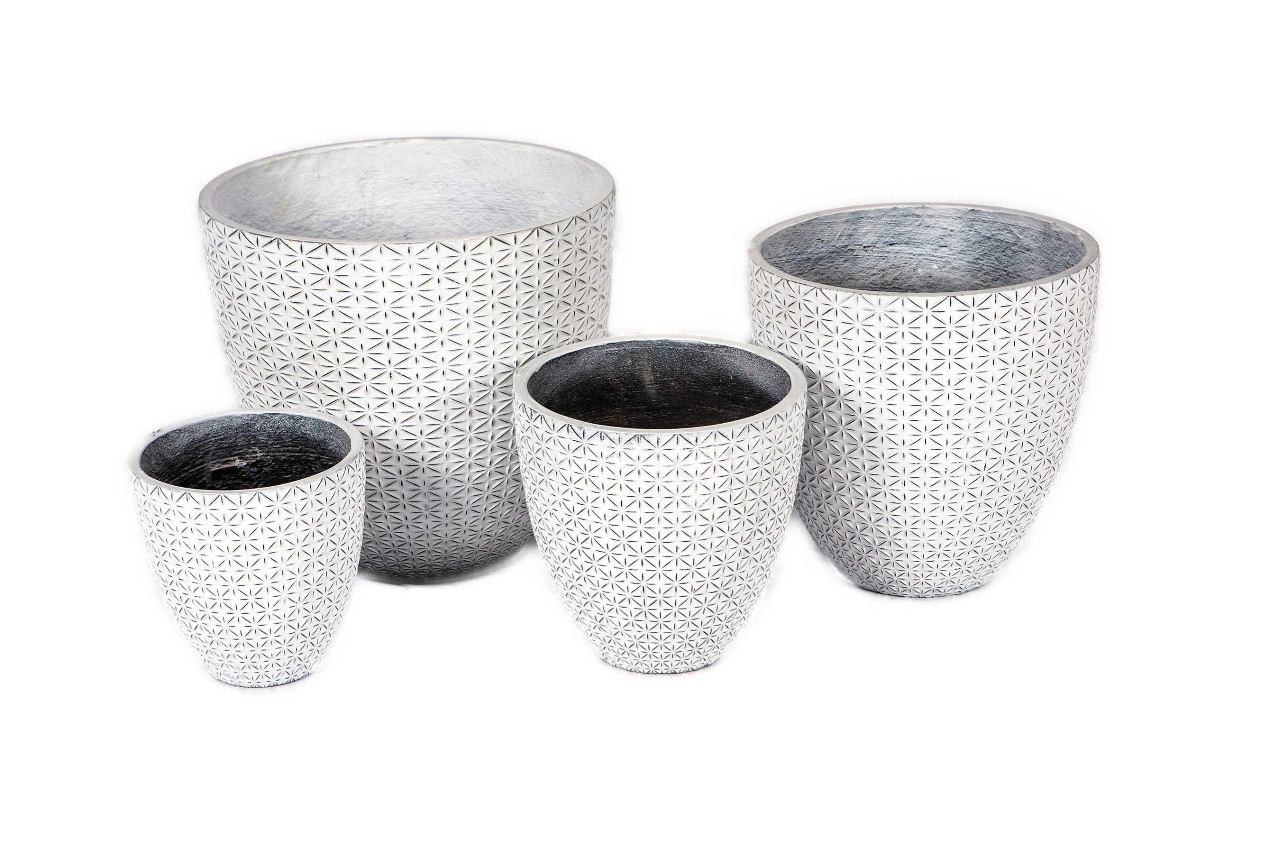 Campo White Pot (set of 4)