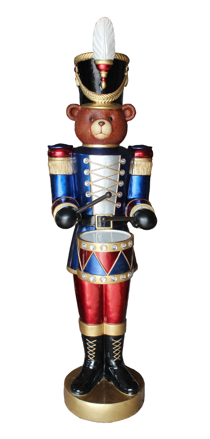 Animated Teddy Bear Nutcracker