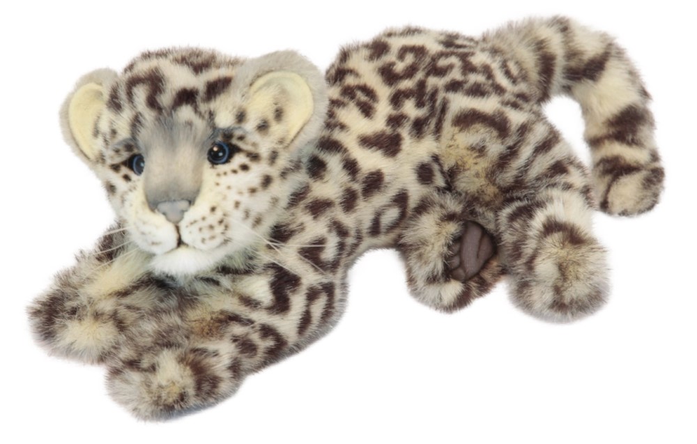Snow Leopard Cub Laying 30cmL