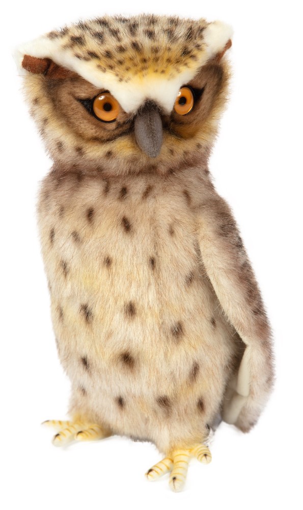 Fish Owl (Movable head) 26cmH