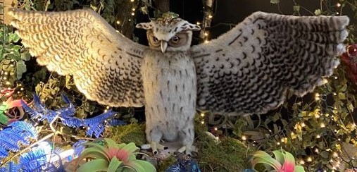 Fish Owl Spread Wing 102cmW