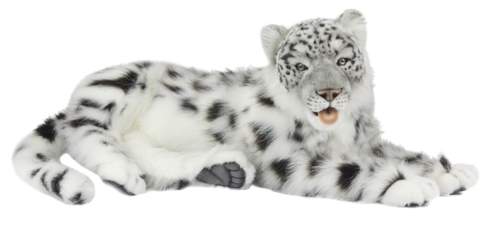 Snow Leopard Jacquard Laying 66cmL