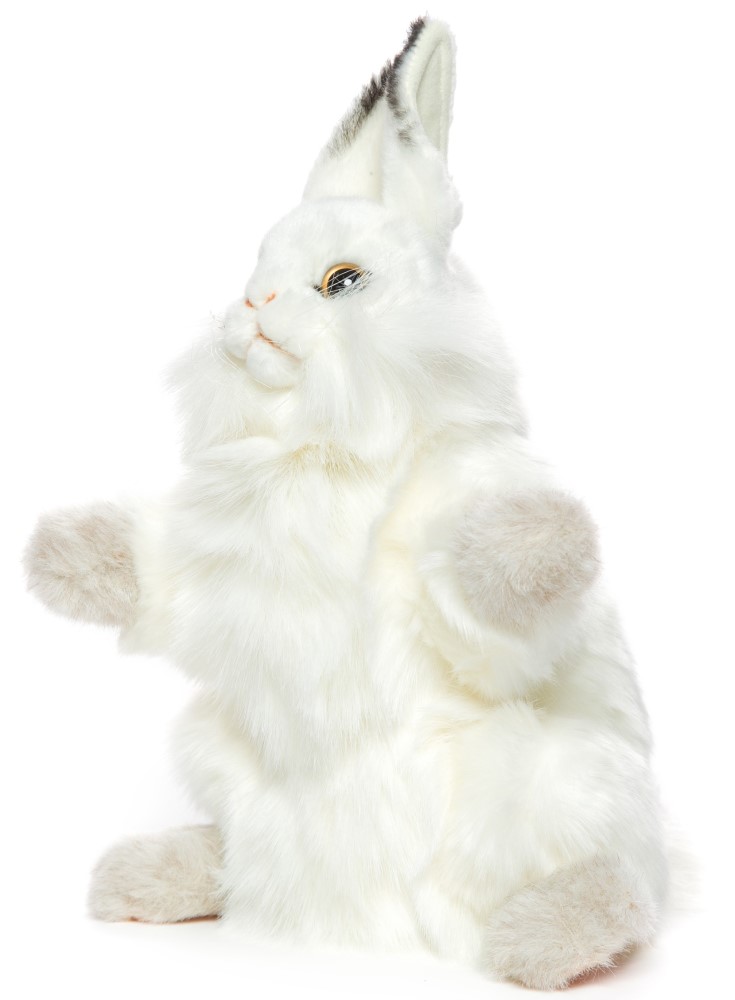 White Rabbit Puppet 34cmH