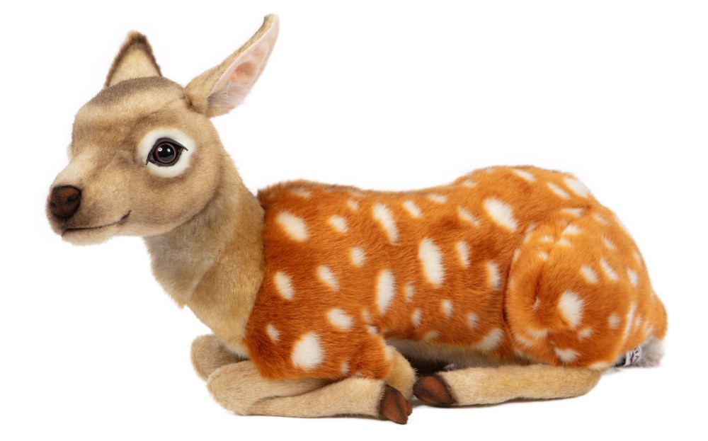 Sika Deer Fawn Laying 45cmL