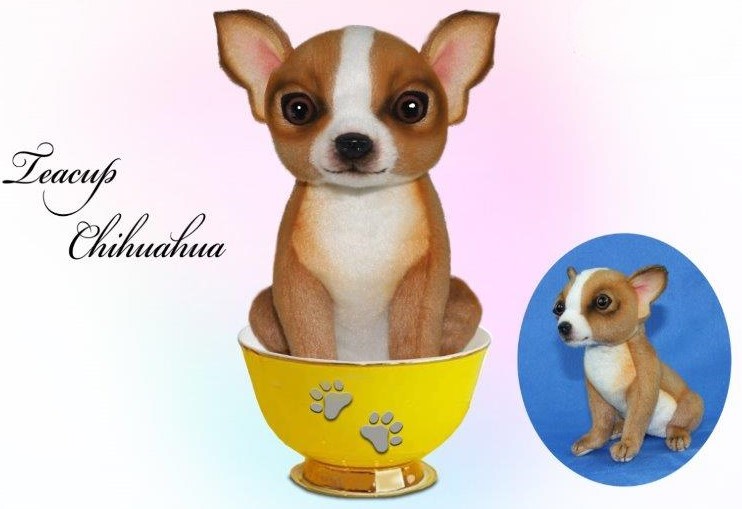 Chihuahua Tea Cup 15cmH