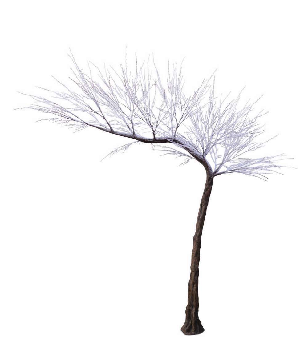 Large Snow Branched Tree