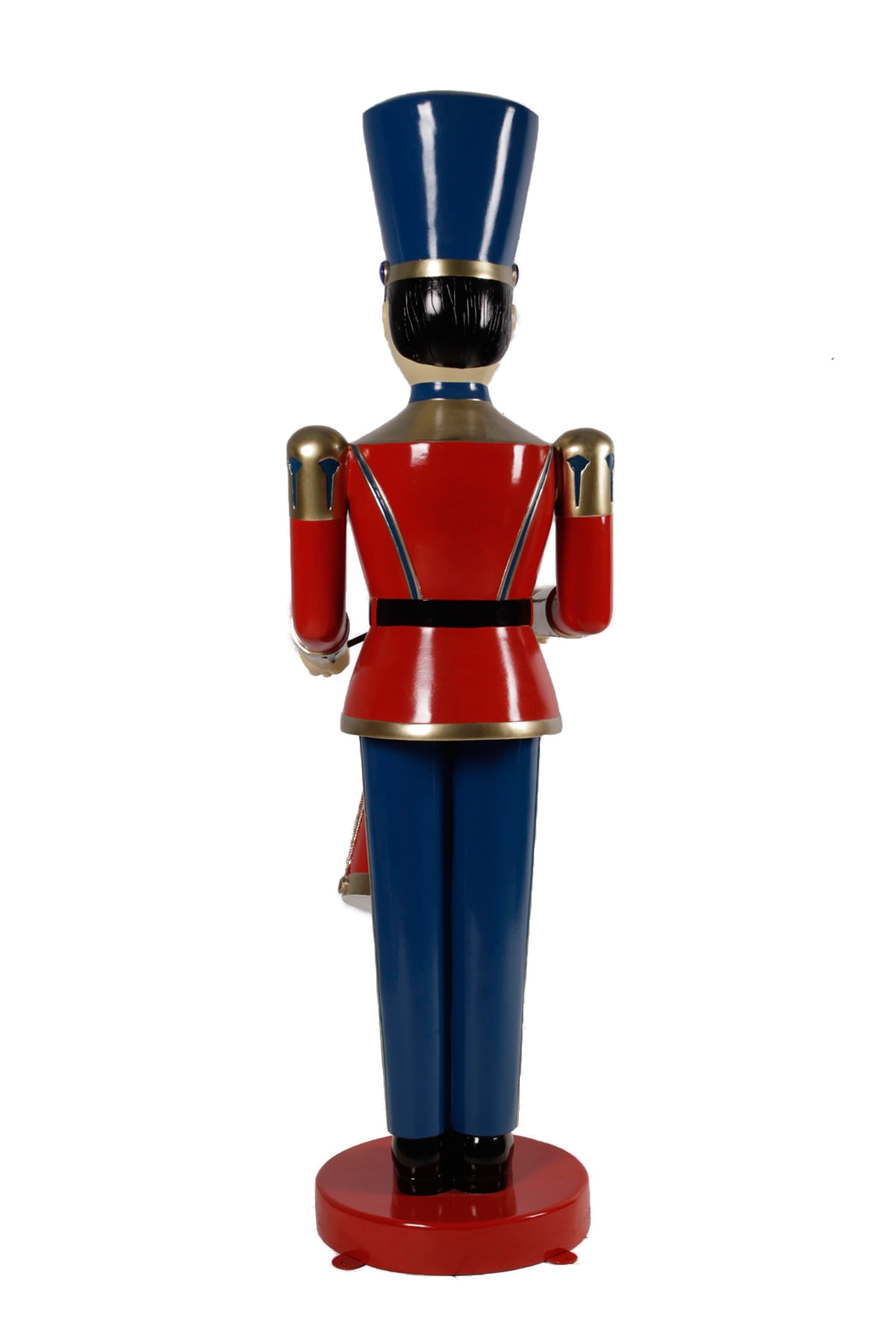 Life Size Toy Soldier w/ Drum (Red/Blue) | Fibreglass Resin Prop