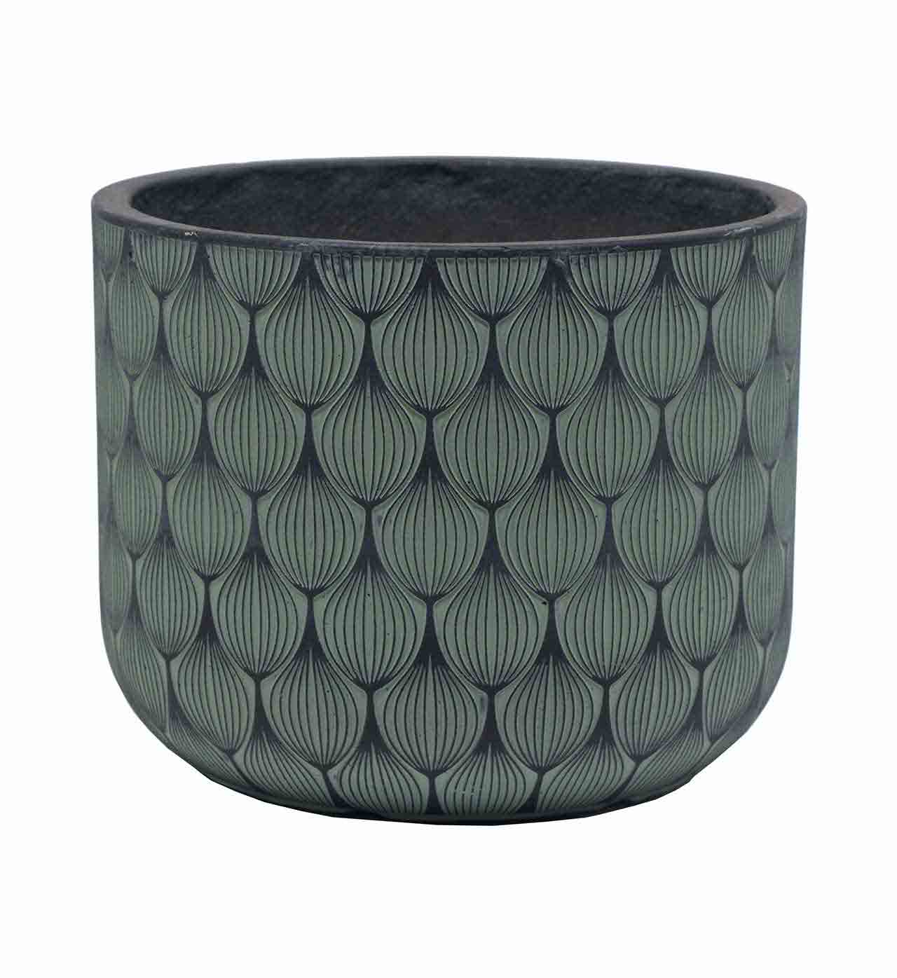 Jill Cylinder Green/Black (set of 4)