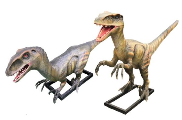 Animatronic set of 2 Velociraptor