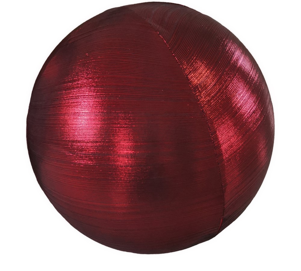 Metallic Fabric Ball 60cm (Red)