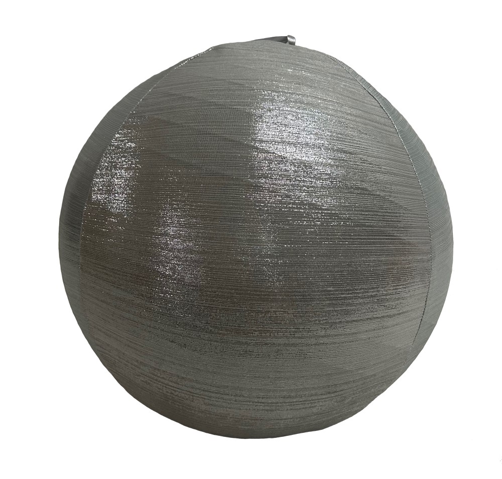 Metallic Fabric Ball 60cm (Silver)