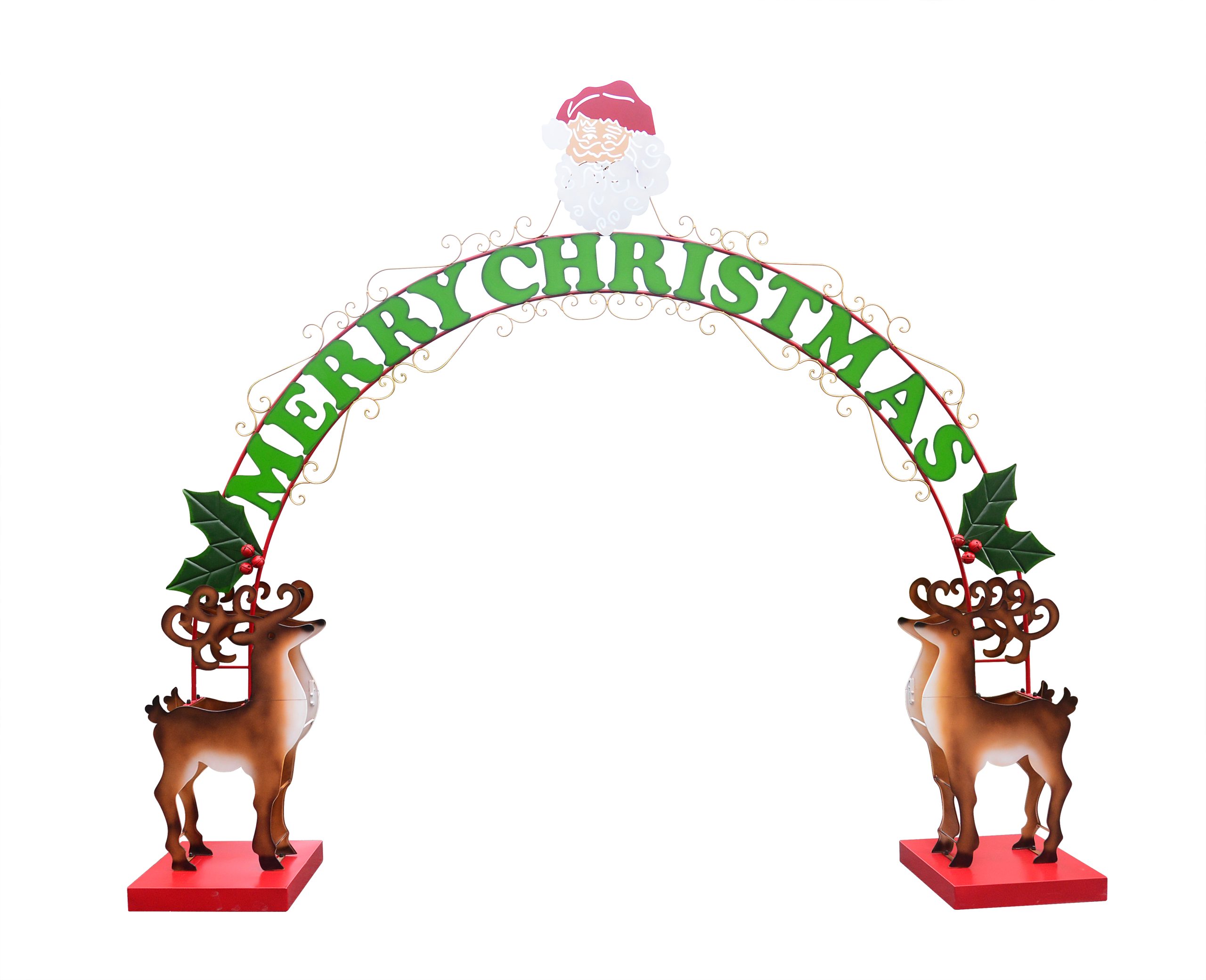 Metal Christmas Reindeer Archway