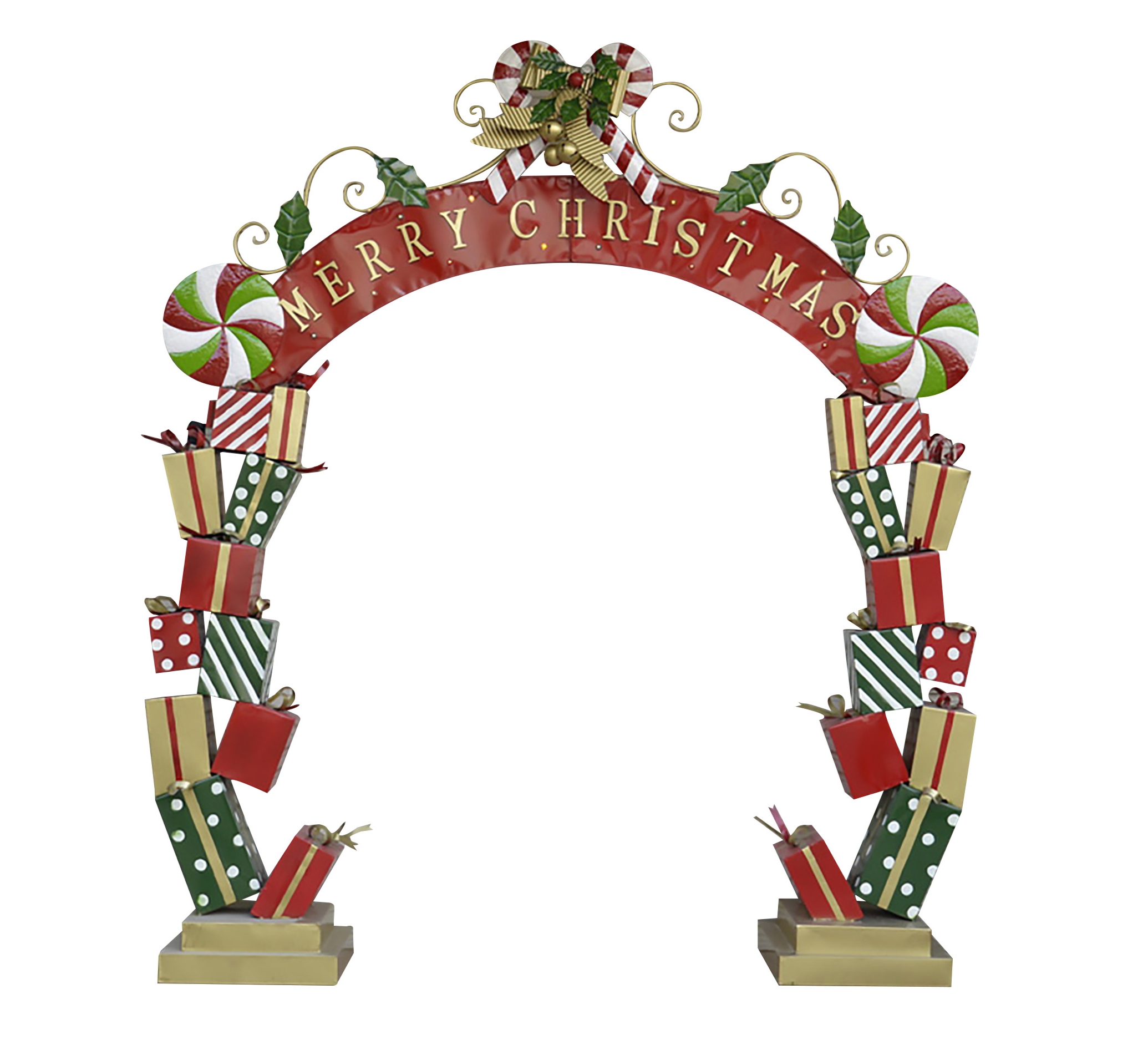 Metal Christmas Present Archway