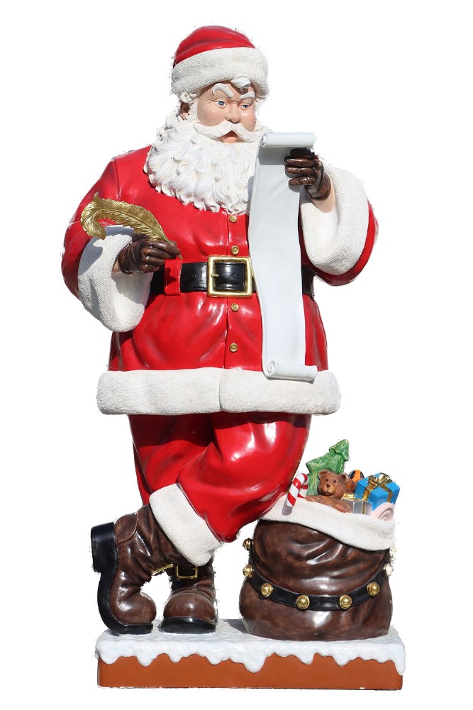 Santa with List 9ft