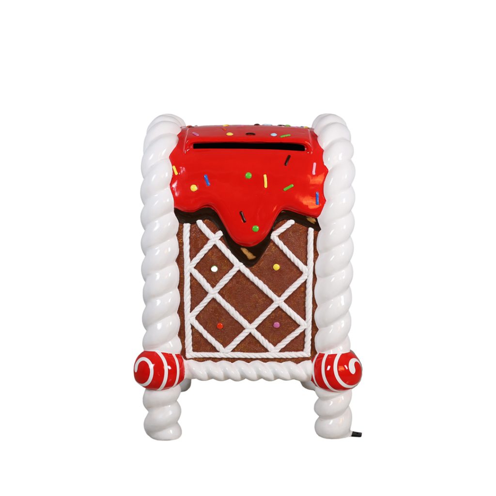 Gingerbread Shipping Box Gingerbread Mail Box - Hamac Trading