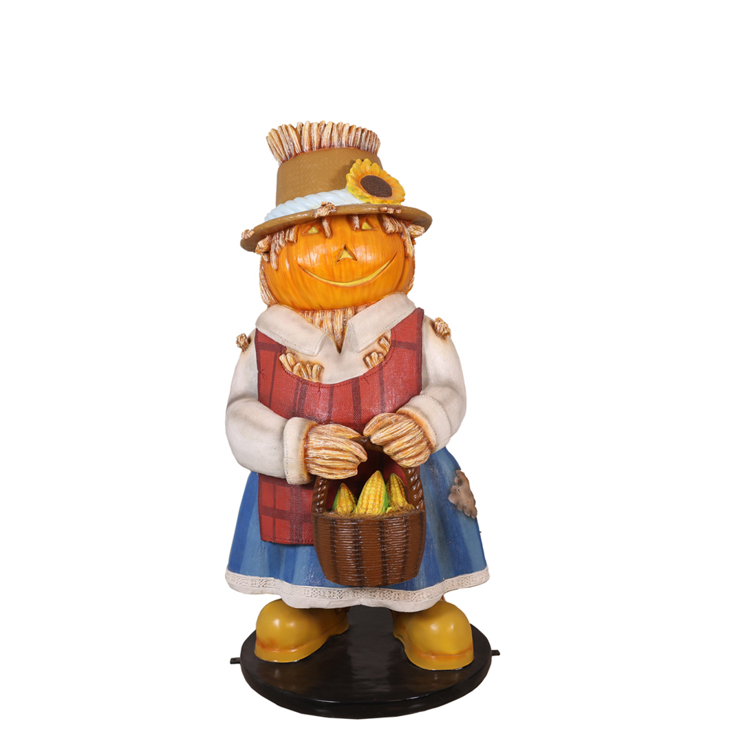 Pumpkin Scarecrow Mum