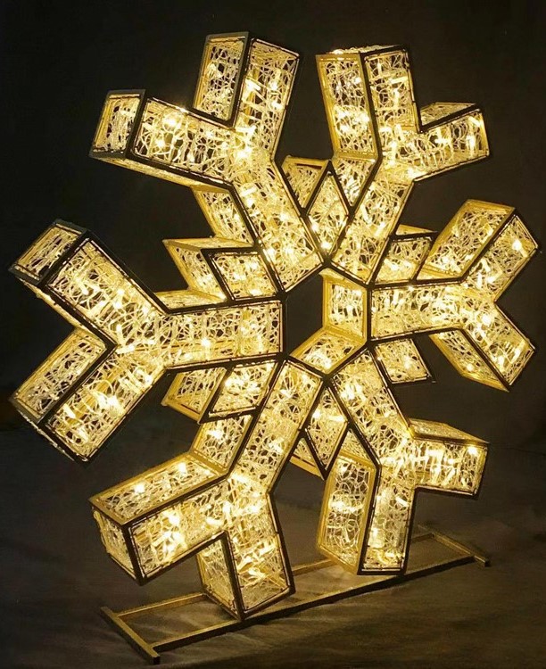 3D Snowflake 2m