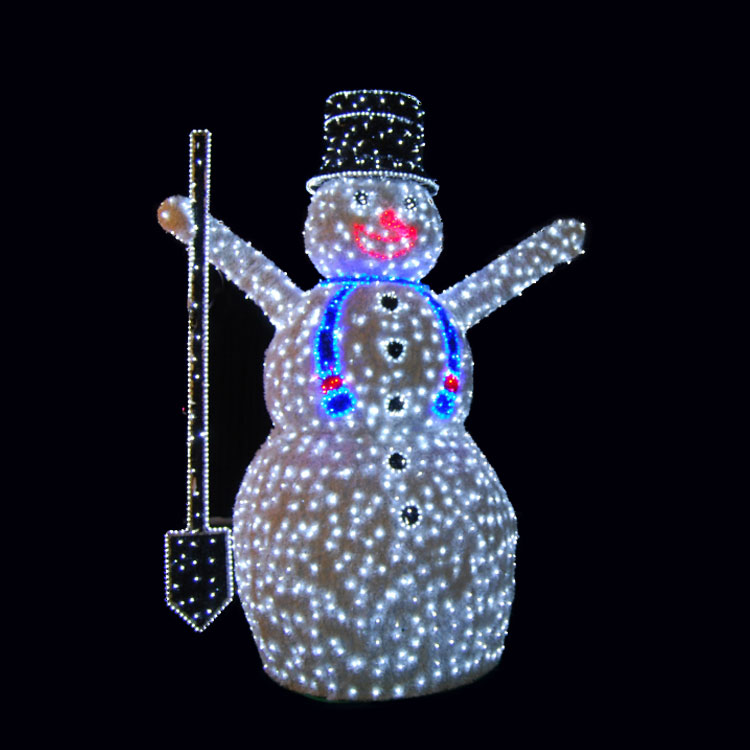 Commercial 3D Snowman Christmas Display Prop