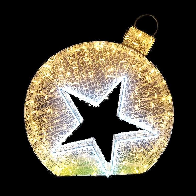 3D Star Ball (Cool & Warm White Switch) 2.18m