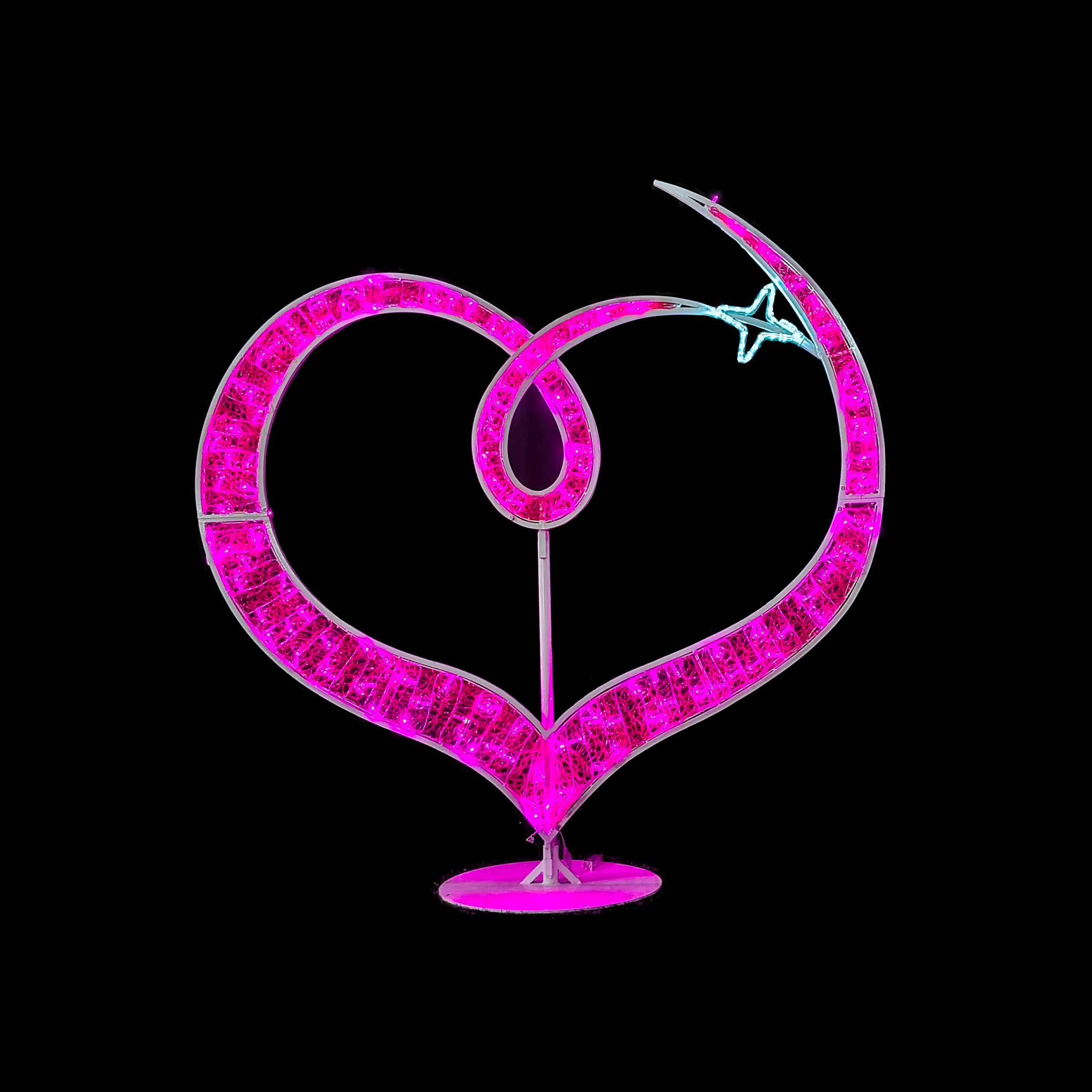 2D Standing Heart 3m