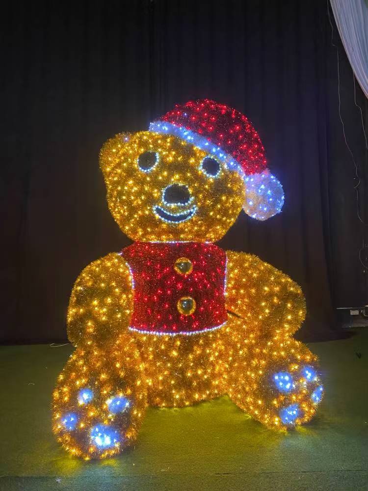3D Animated Swaying Teddy Bear (Warm White) 3m