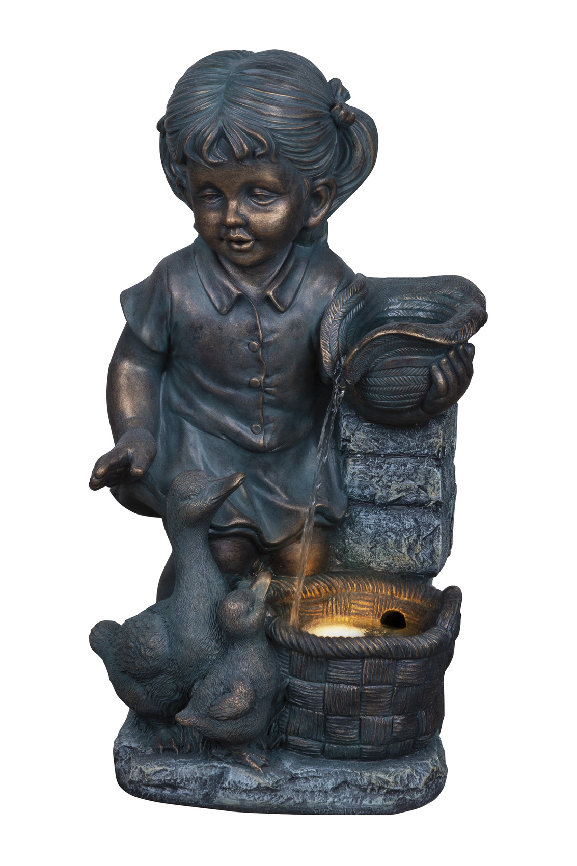 Solar Girl at Fountain