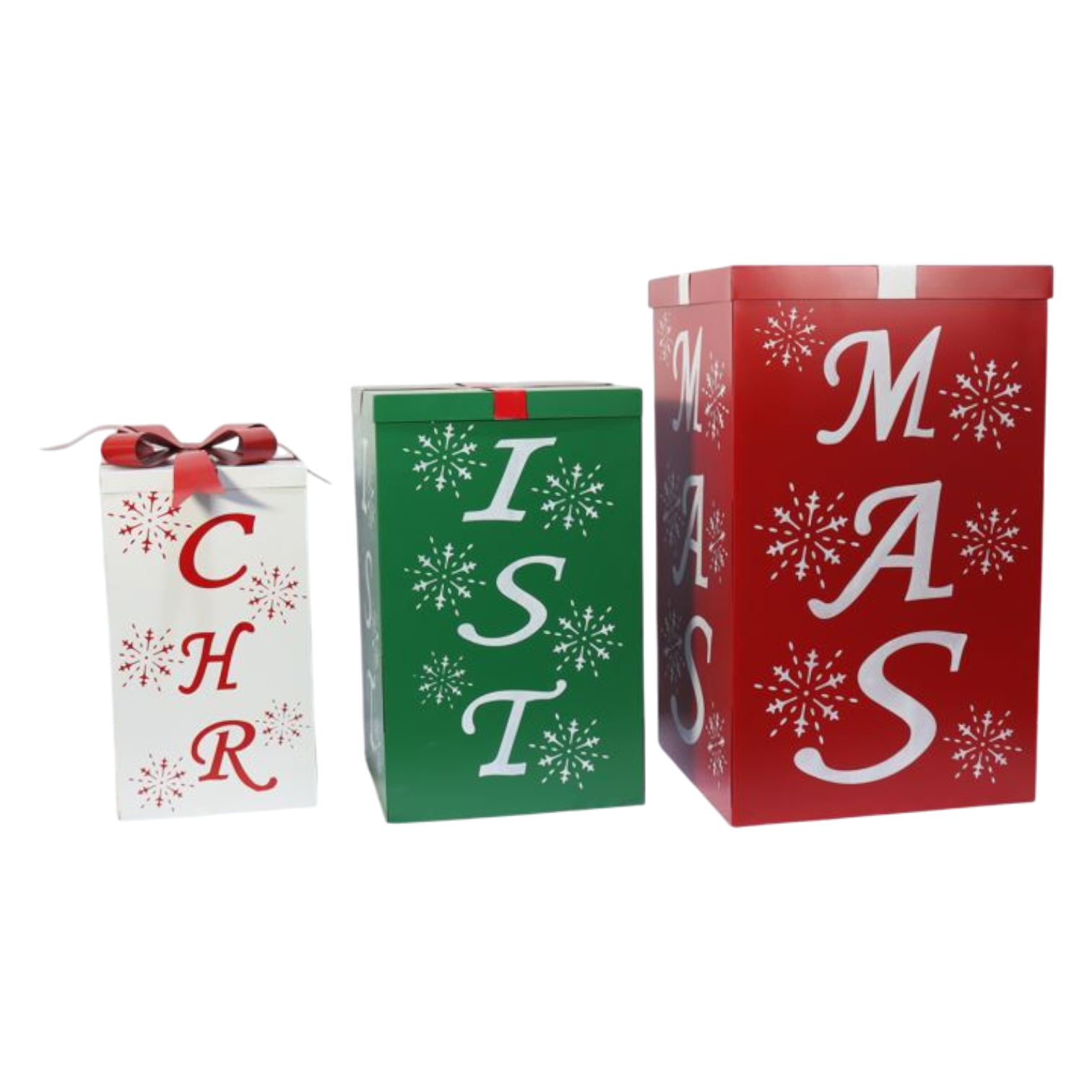 Metal Christmas Present Stack