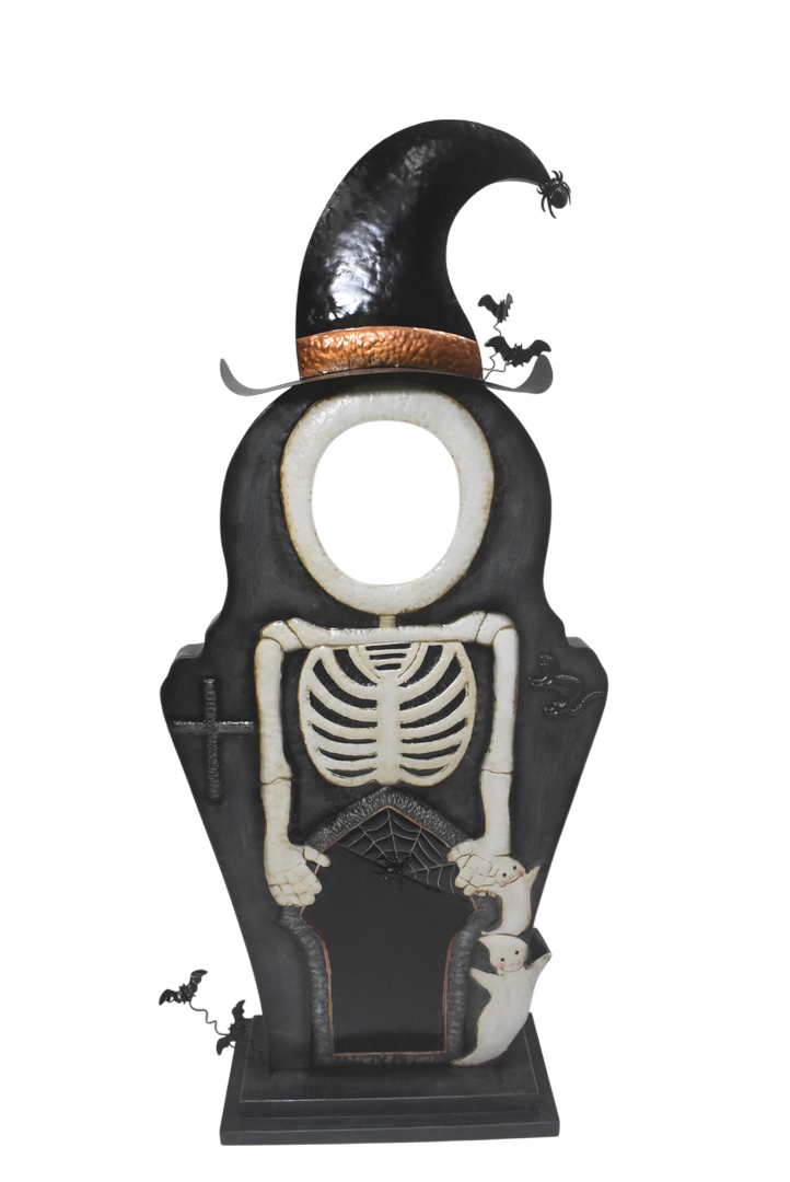 Metal Skeleton Witch Photo Op