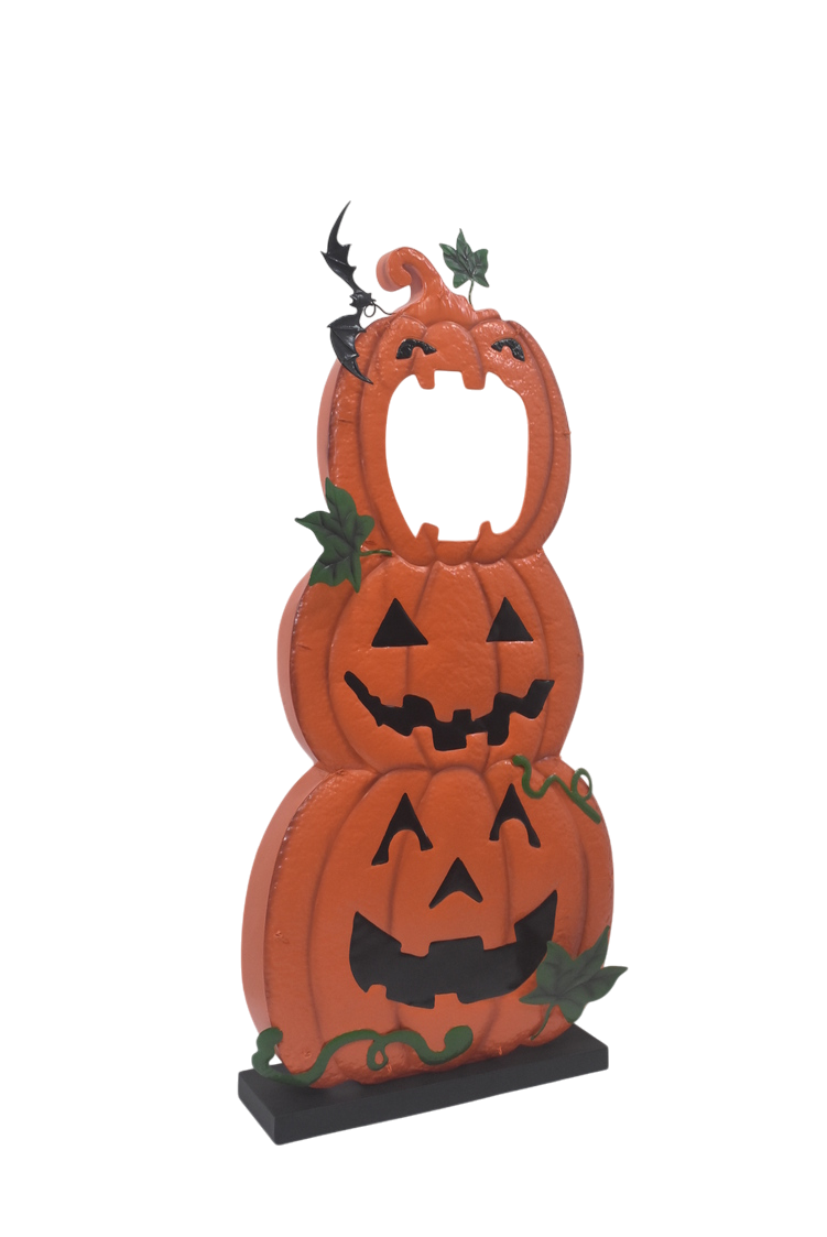 Metal Pumpkin Photo Op