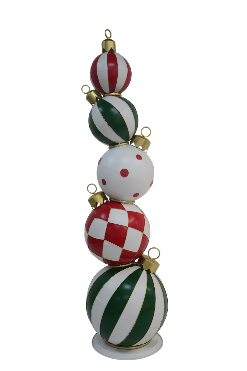 Metal Christmas Bauble Stack