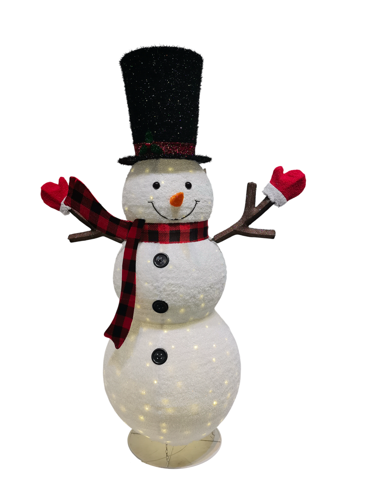 Snowman Black Hat LED’s 1.83m