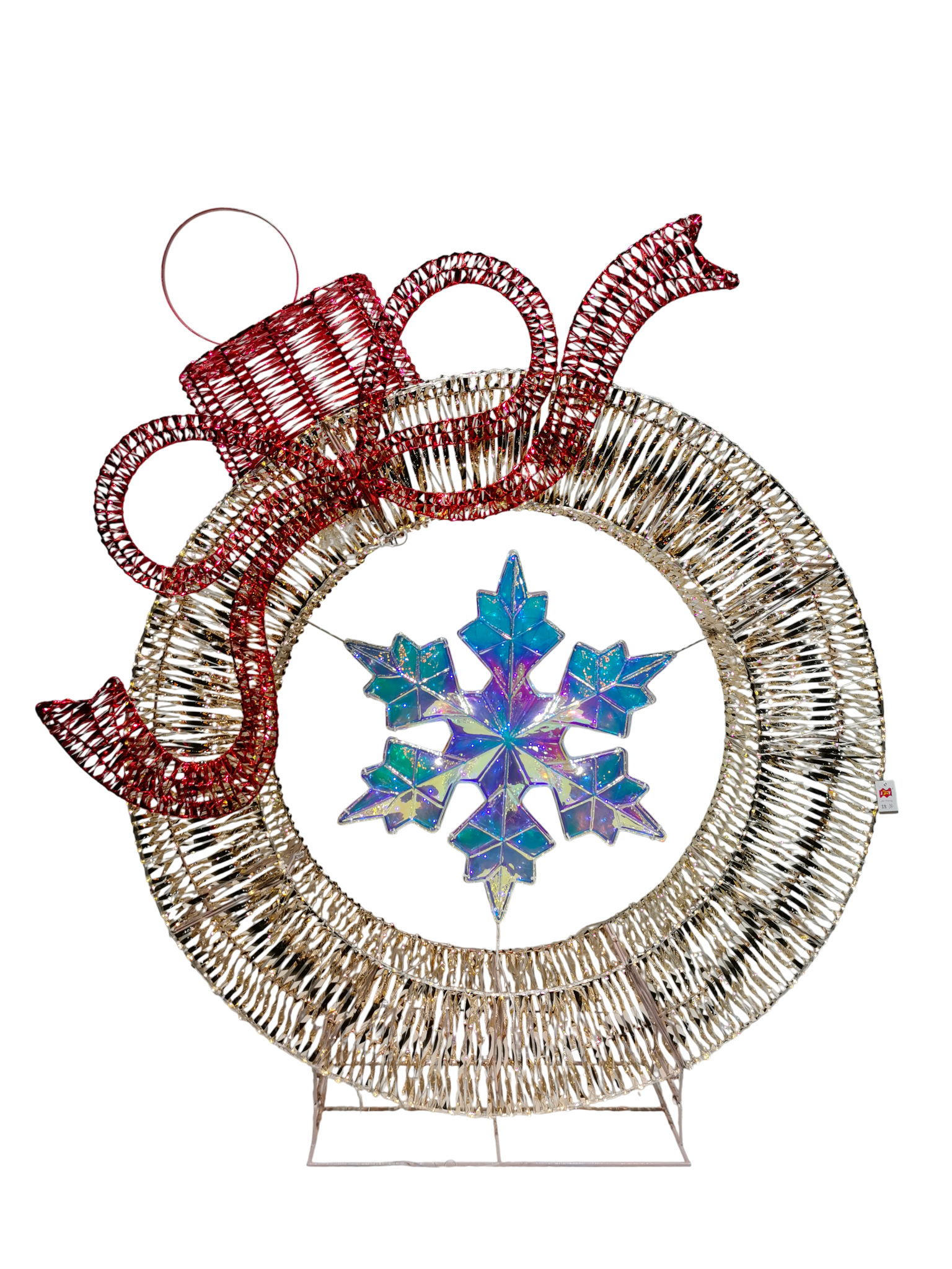 Bauble with Snowflake LED’s 2m