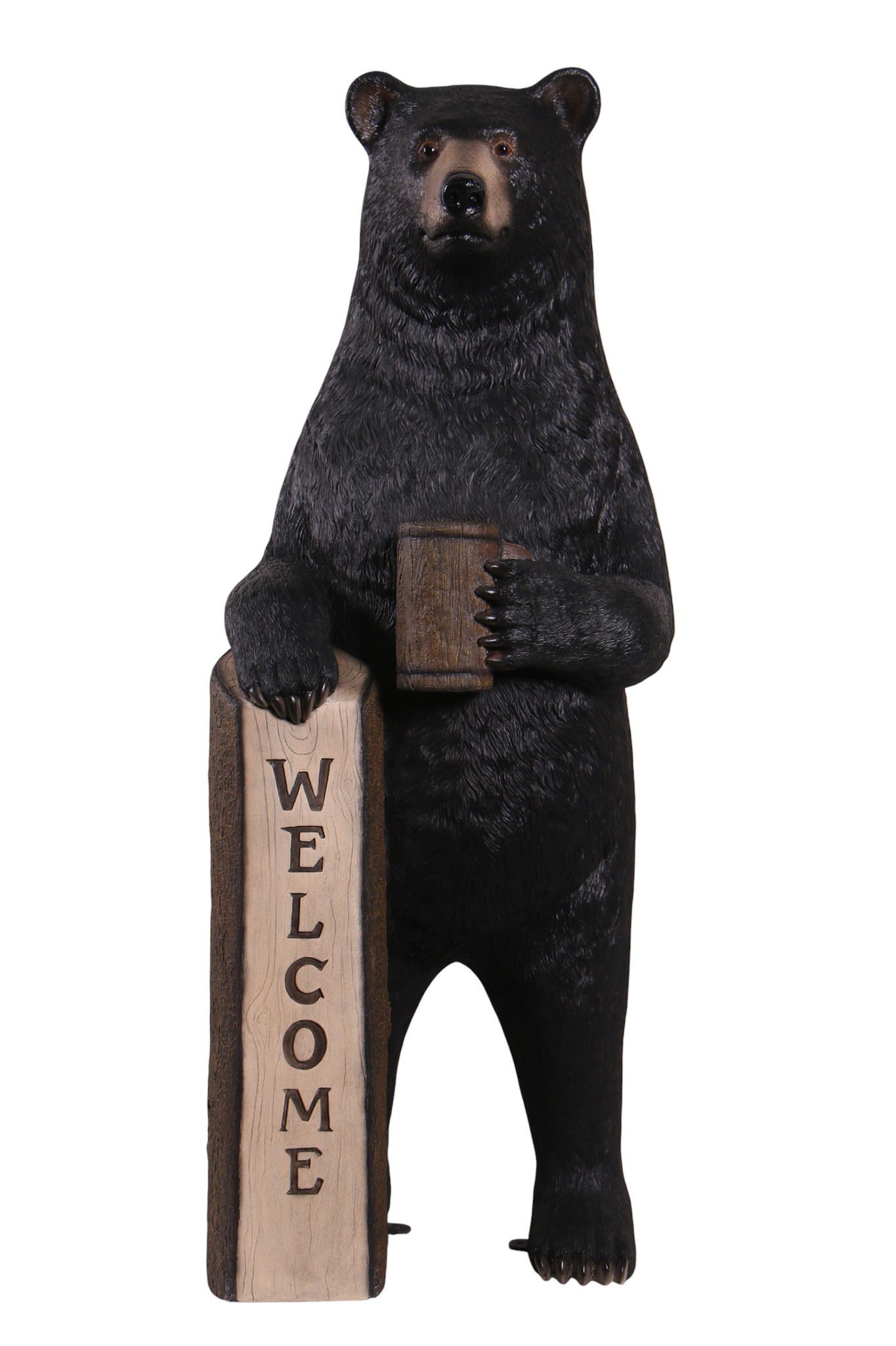 Black Bear with Sign
