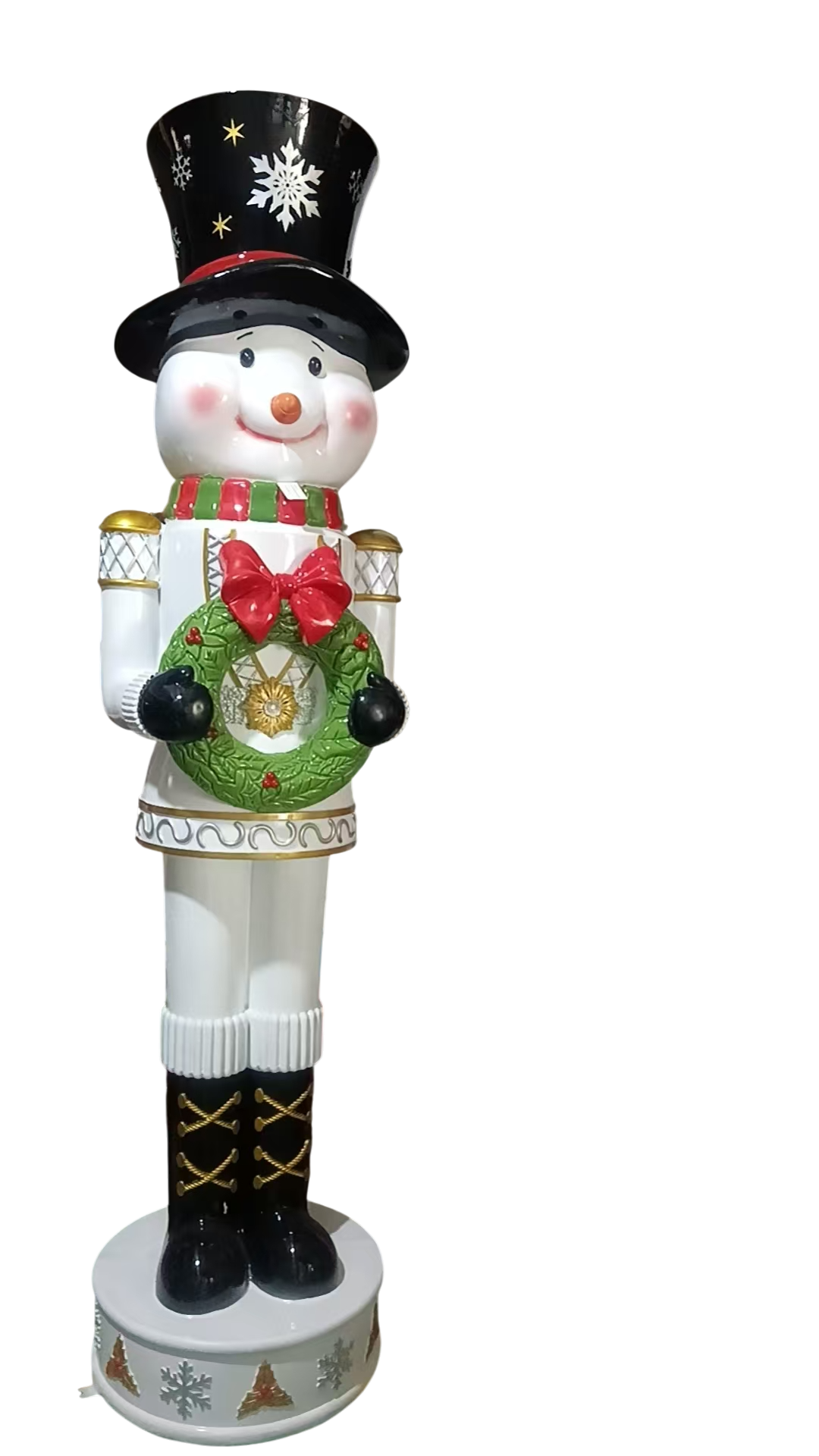 Snowman Nutcracker (White)