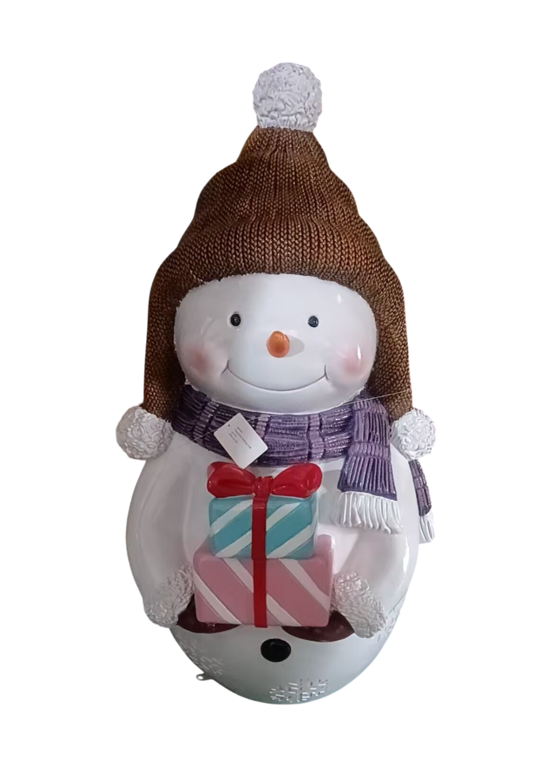 Snowman with Presents (Brown Hat)